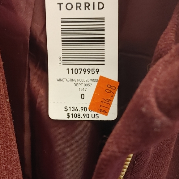 Torrid winter coat - Picture 3 of 3